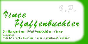vince pfaffenbuchler business card